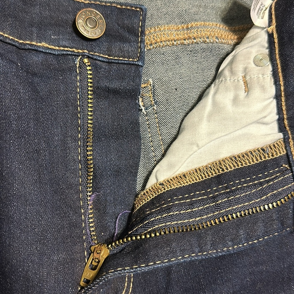 NWT Wonderly 5 pocket mid-rise skinny crop pants size 14R - Picture 8 of 14